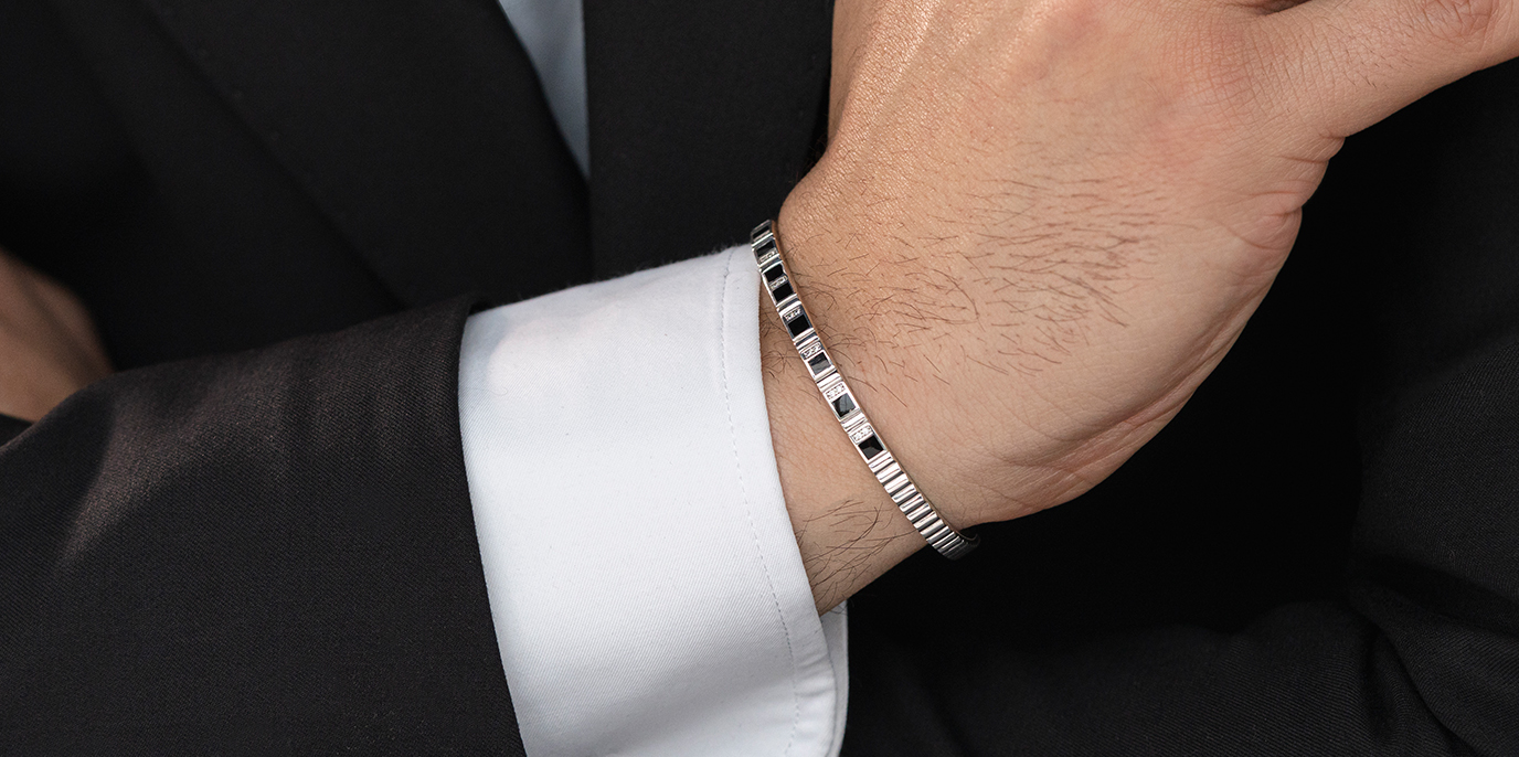 Cartier mens clearance white gold bracelet