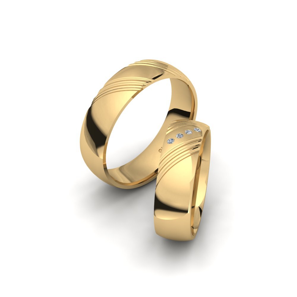 Wedding Ring Glamorous Mind 6 mm