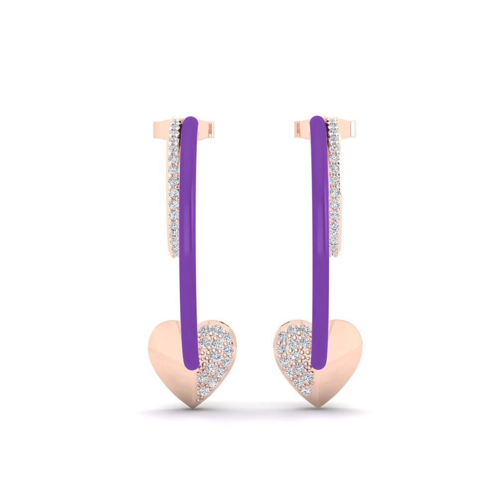Women's Earring Redviolet