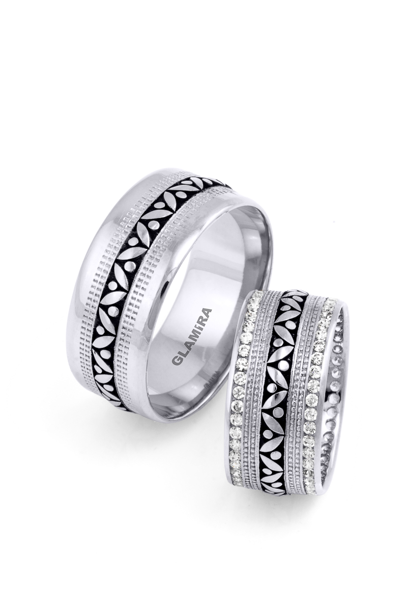 Wedding Ring Ornate Sleek Basic