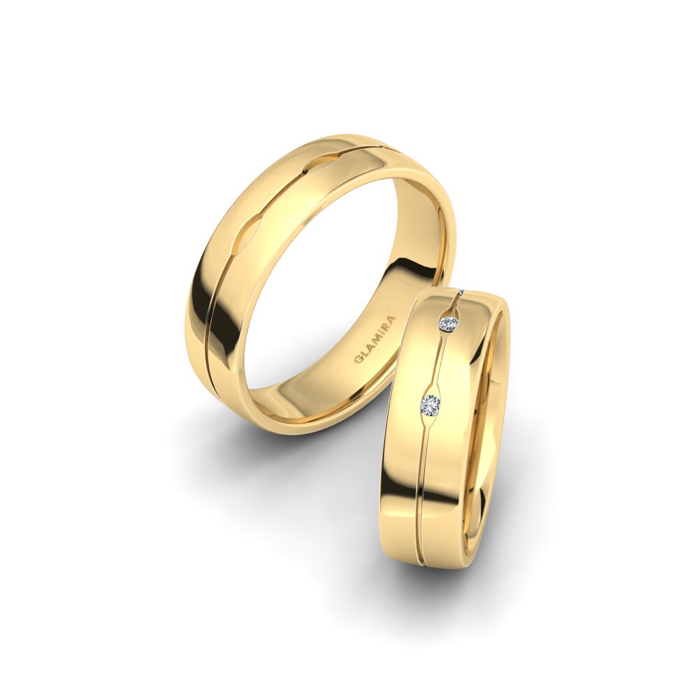 Wedding Ring Glamorous River 6 mm