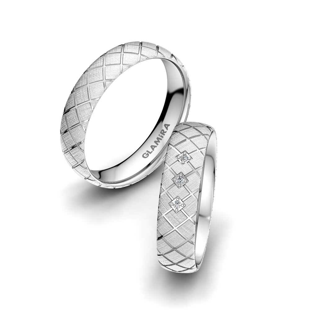 Wedding Ring White Garden 5 mm