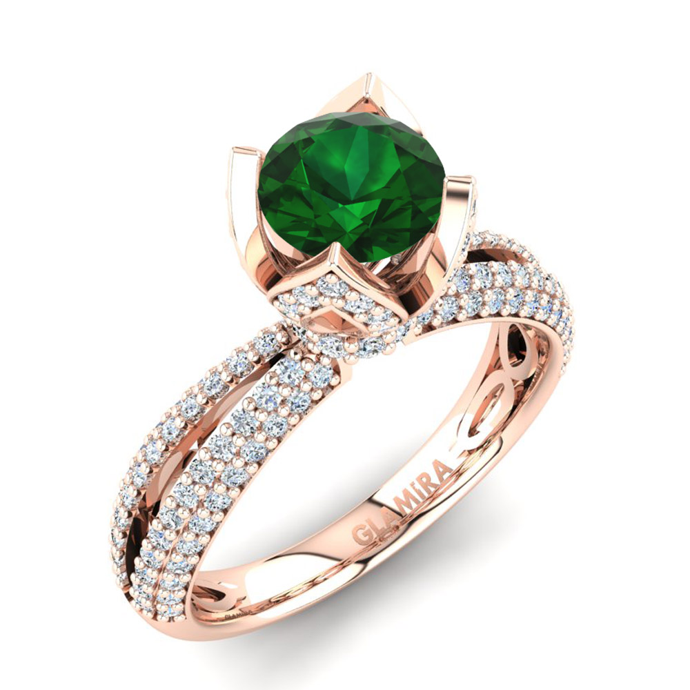 GLAMIRA Ring Queen 0.8 crt