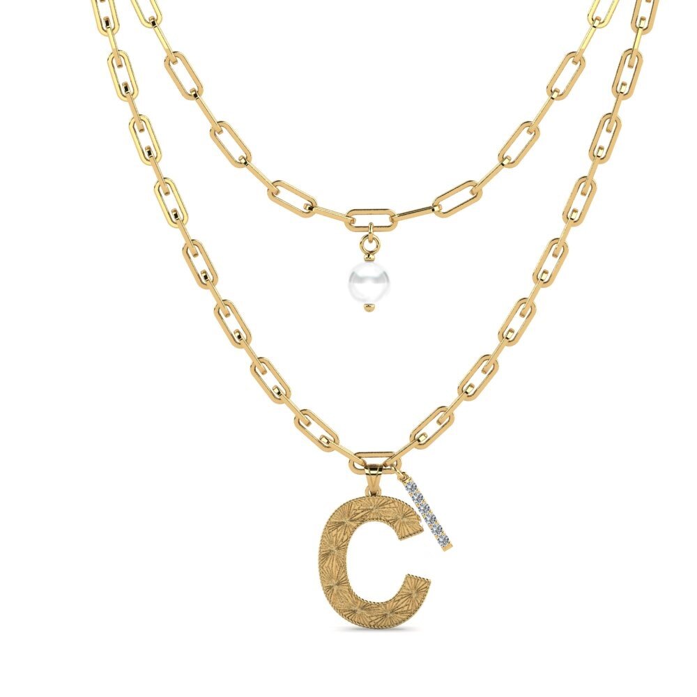 Paperclip Necklace Victoriax - C