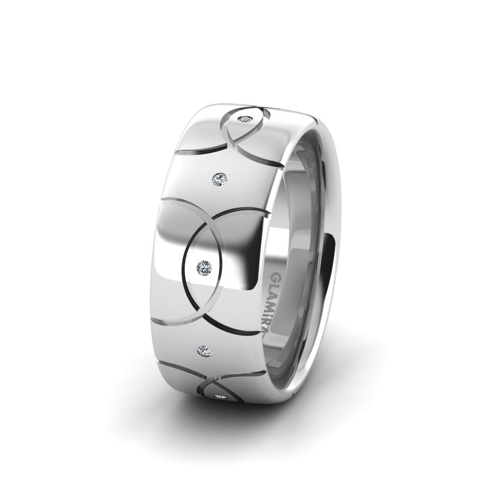 Women's Wedding Ring Peaceful Luns 8.0 mm