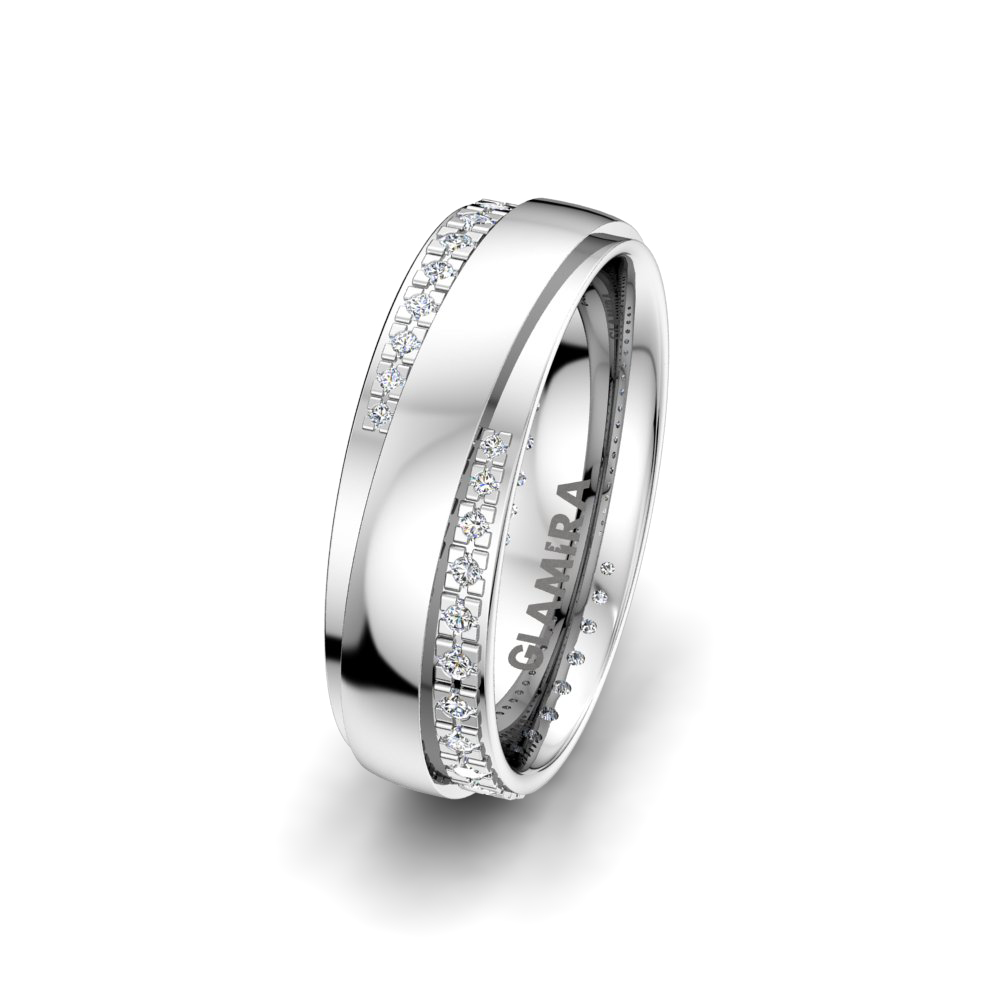 Women's Wedding Ring Alluring Path 6mm