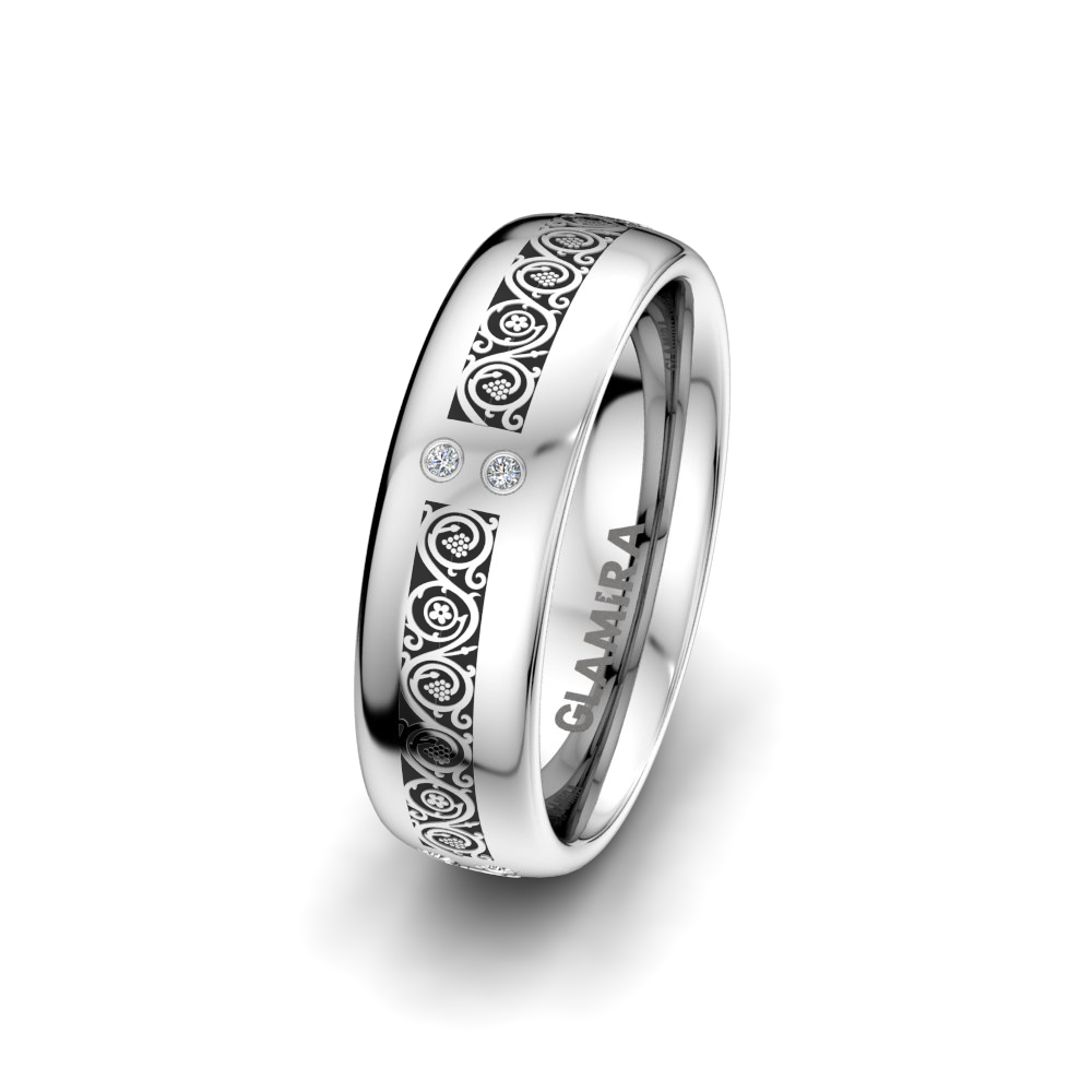 Women's Wedding Ring Ornate Life 6 mm