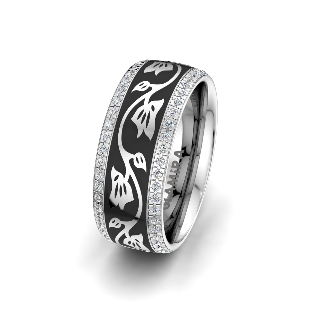 Women's Wedding Ring Mystic Pray 8 mm