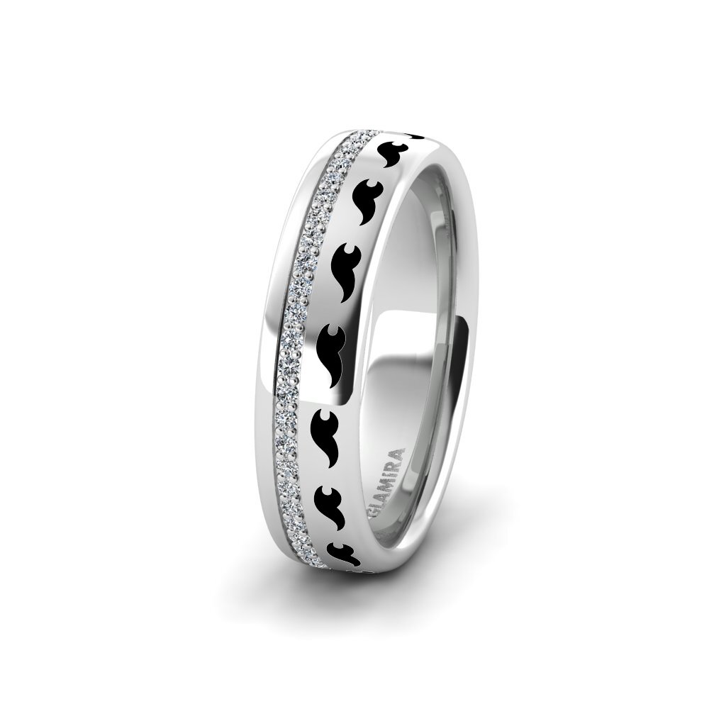 Women's Wedding Ring Cute Feather 5 mm