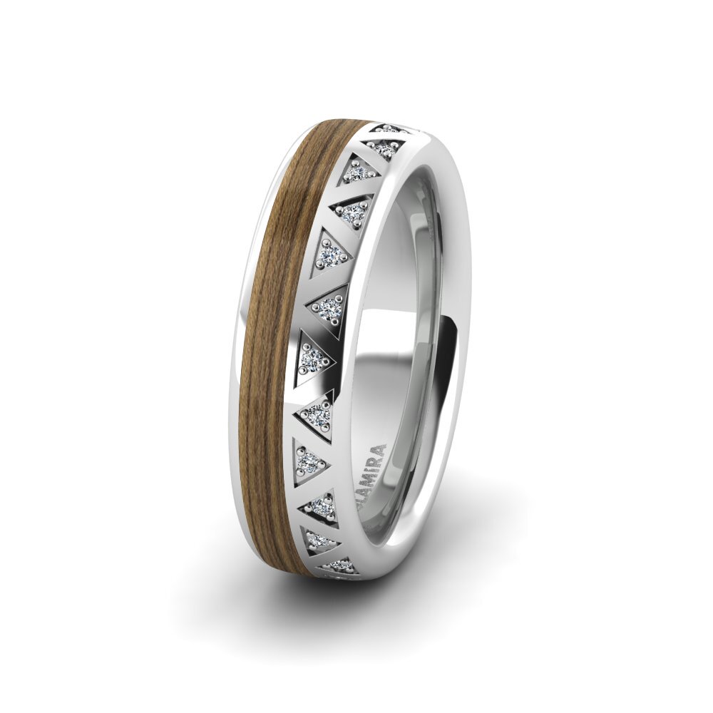 Women's Wedding Ring Confident Feather 6 mm