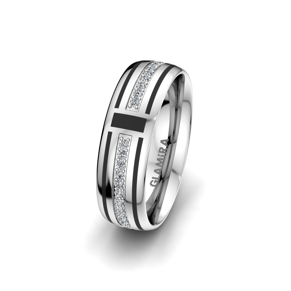 Women's Wedding Ring Golden Sign 6 mm