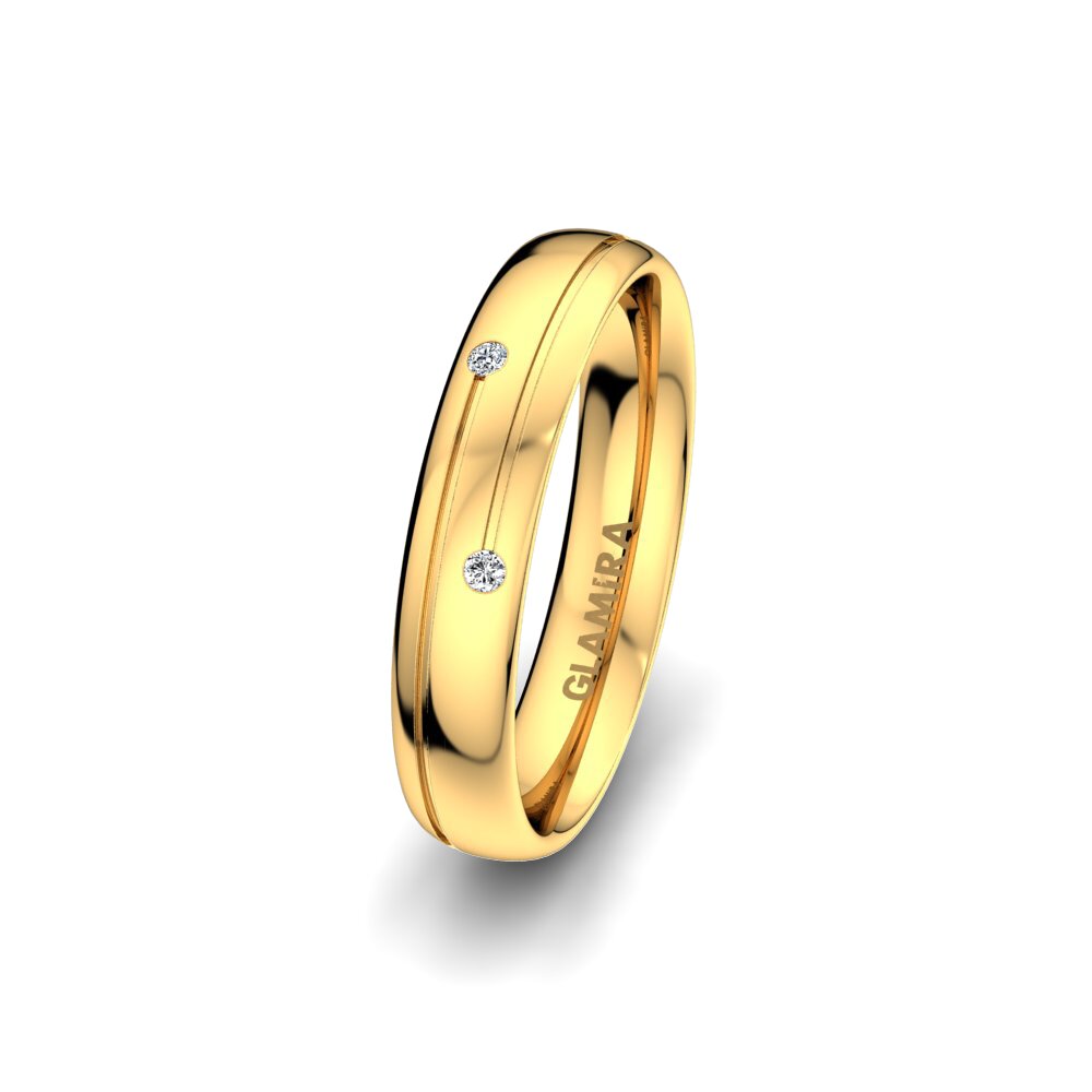 Women's Wedding Ring Bright Line 4 mm