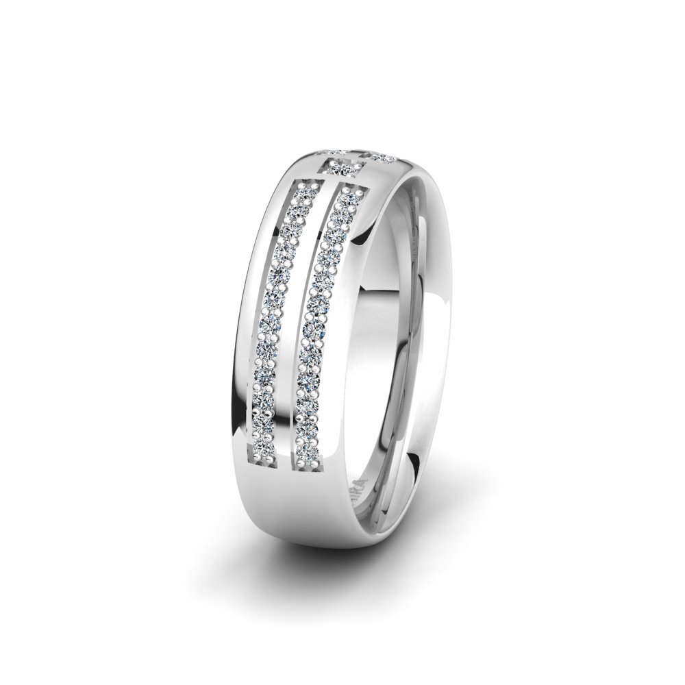 Women's Wedding Ring Brilliant Ornament 6 mm