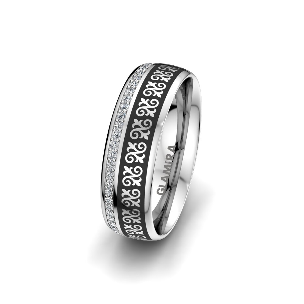 Women's Wedding Ring Brilliant Element 6 mm