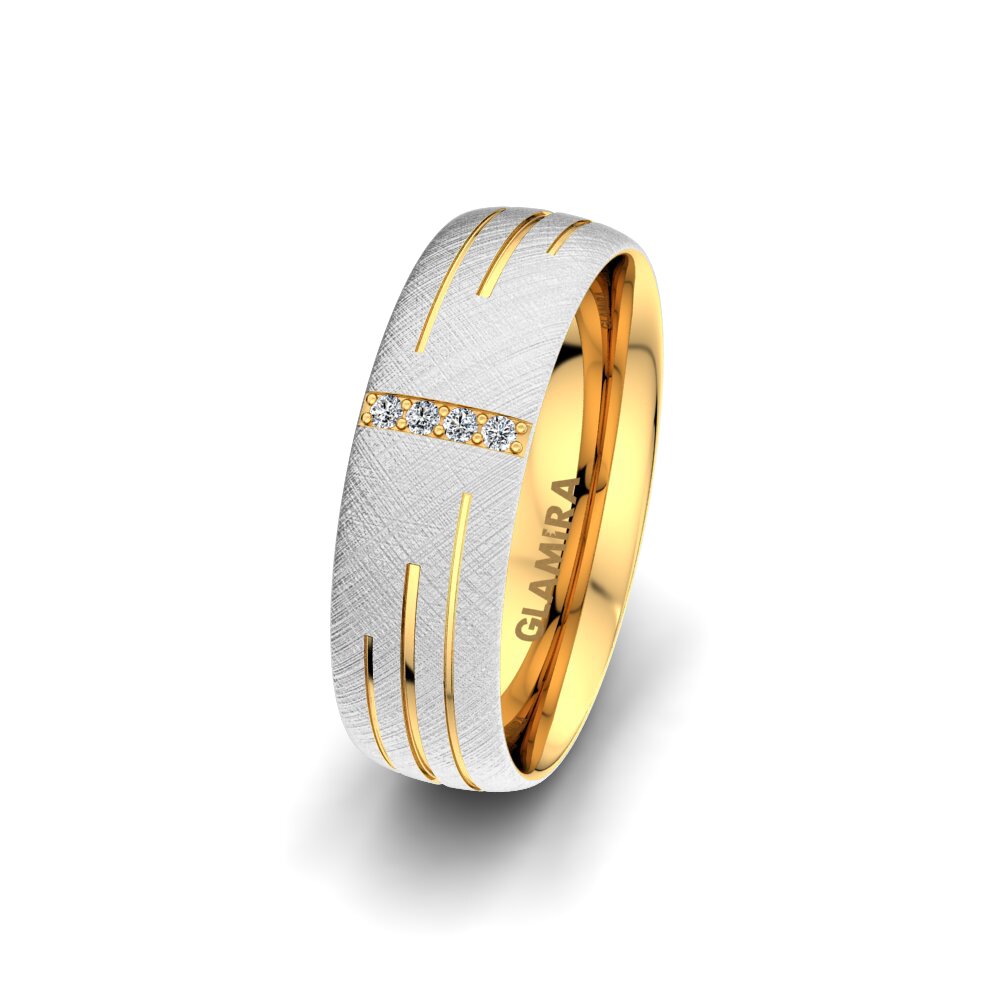 Women's Wedding Ring Shimmering Road 6 mm