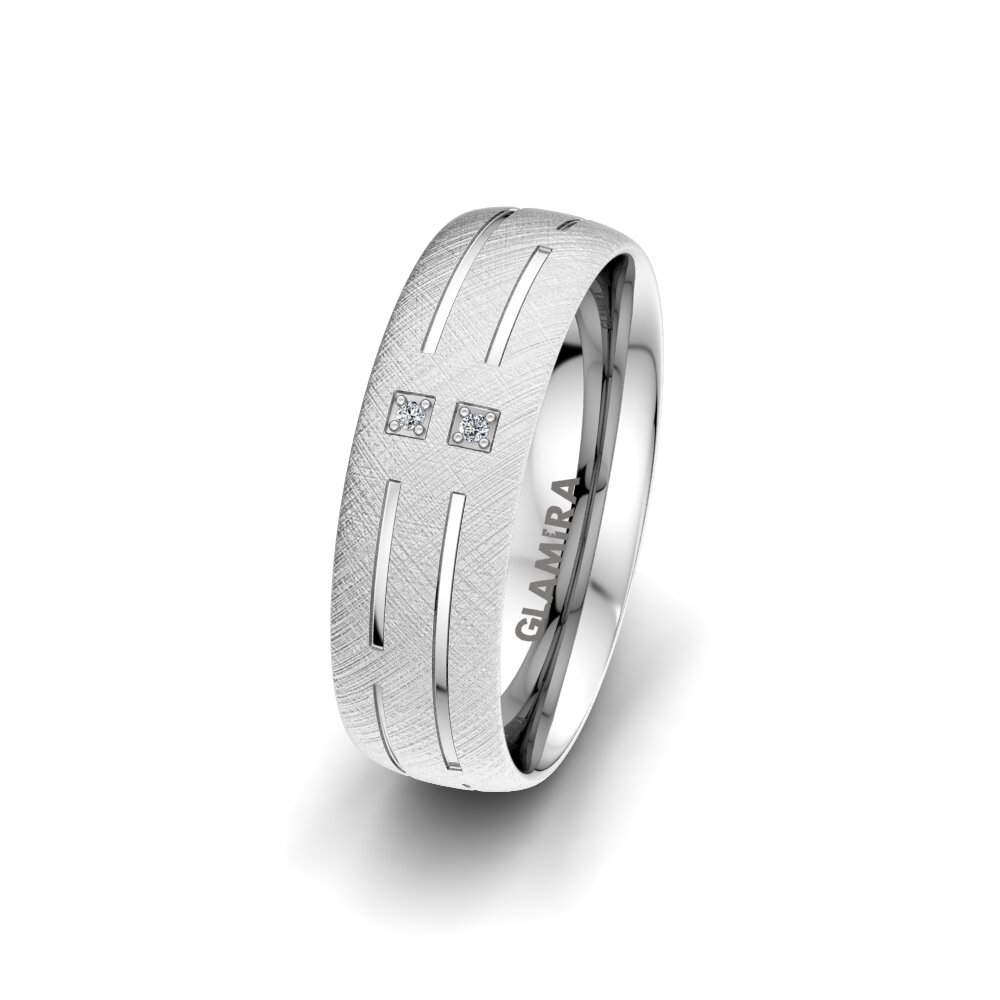 Women's Wedding Ring Unique Road 6 mm