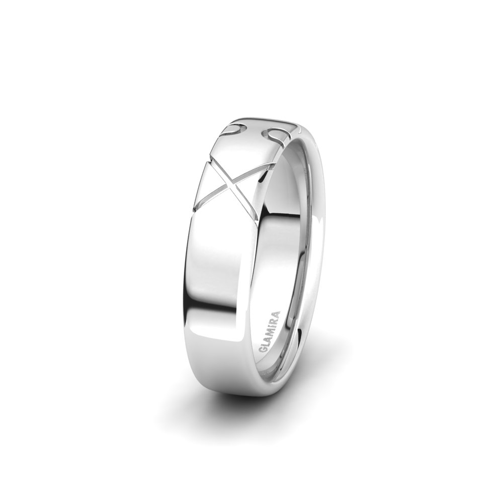 Men's Wedding Ring Glamorous Line 6 mm
