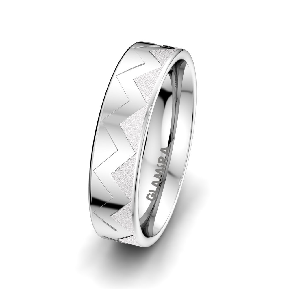 Men's Wedding Ring Fantastic Ribbon 6 mm