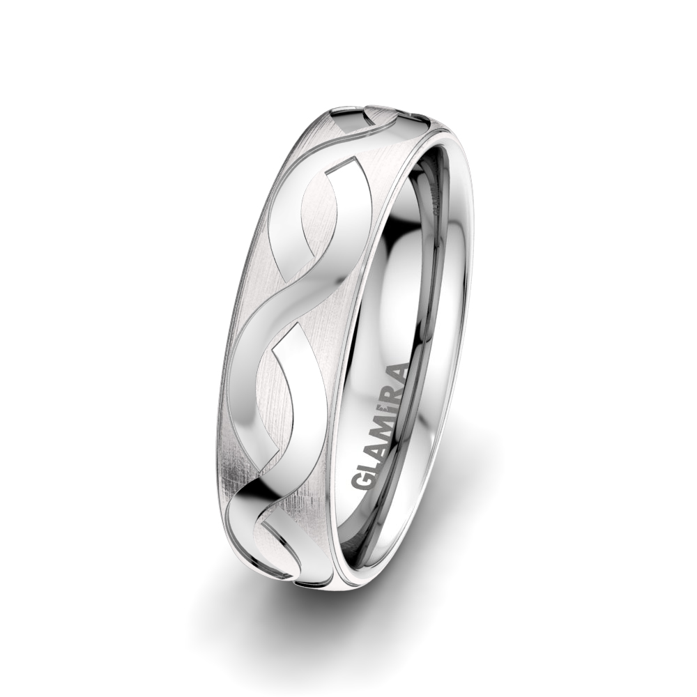 Men's Wedding Ring Bright Maze 6 mm