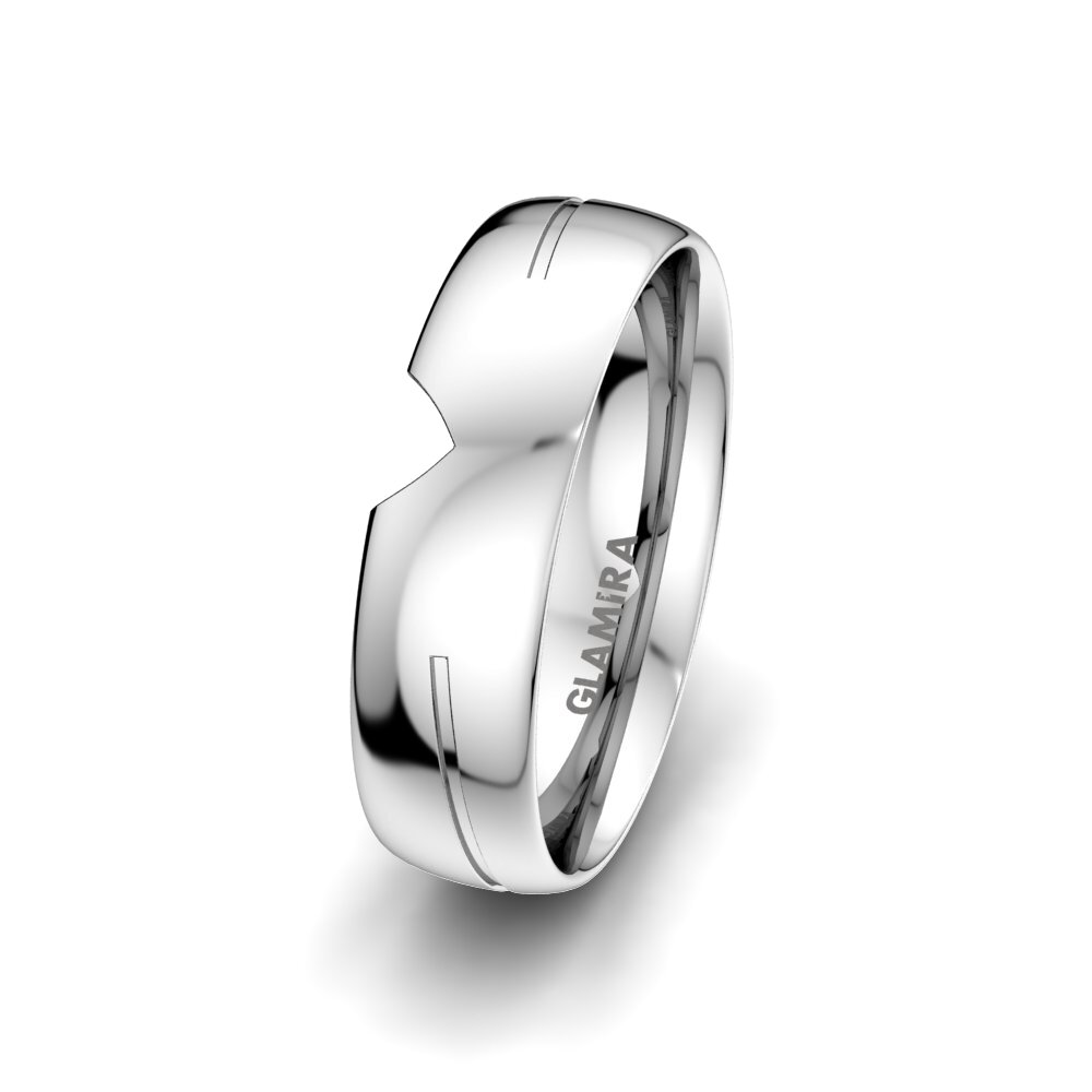 Men's Wedding Ring Pretty Wake 6 mm