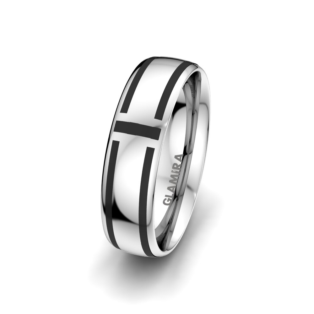 Men's Wedding Ring Golden Sign 6 mm