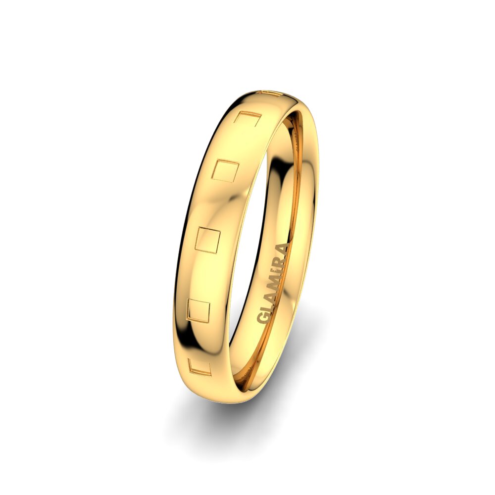 Men's Wedding Ring Unique Trueness 4 mm