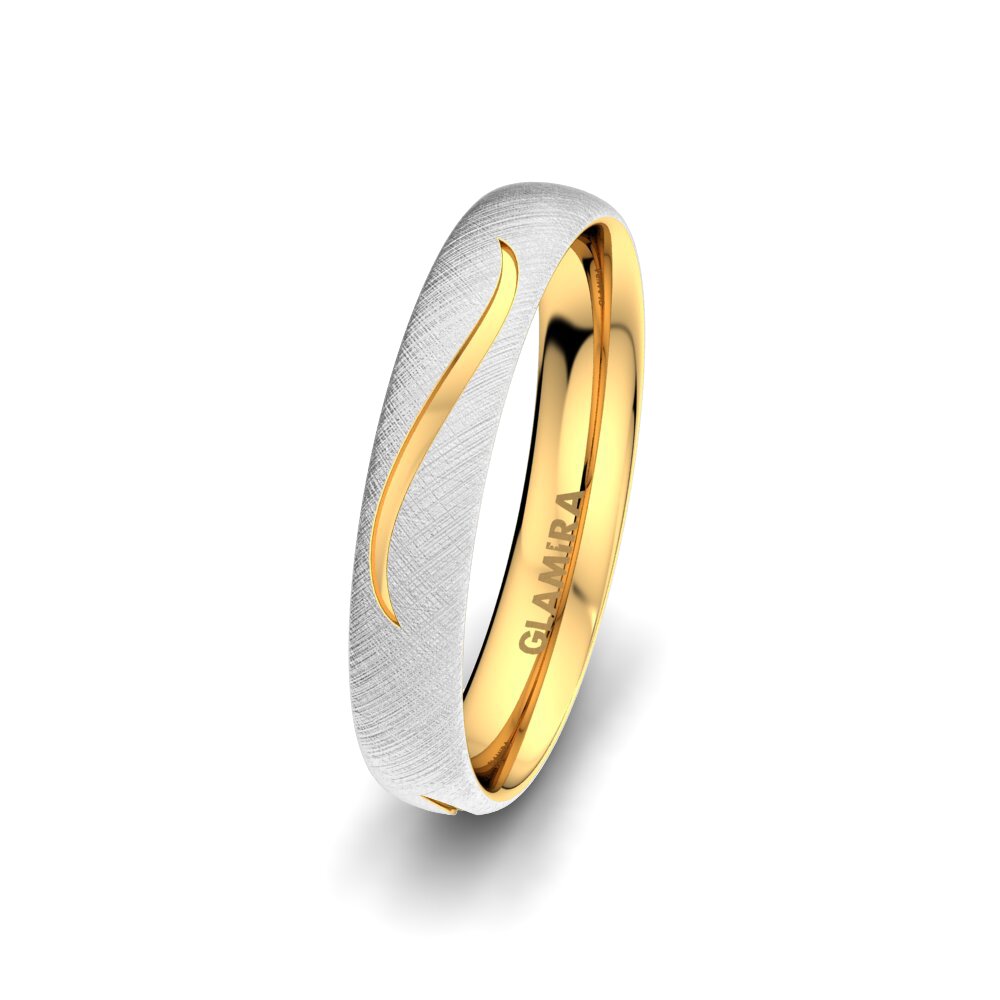 Men's Wedding Ring Triple Effect 4 mm