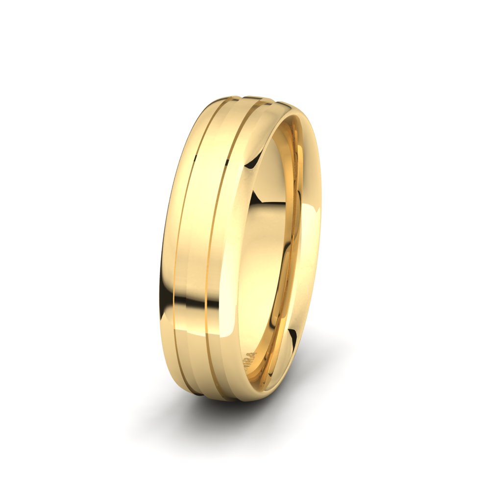 Men's Wedding Ring Brilliant Ornament 6 mm